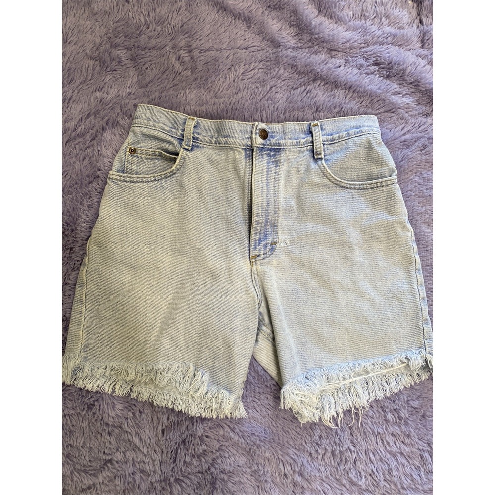 Vintage Lee Cutoff Jean Shorts Womens 9 29in 90s Y2K Mom Grunge Frayed Denim‎